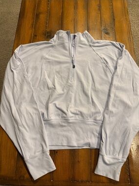 lululemon athletica White Half-Zip Pullover Sweater
